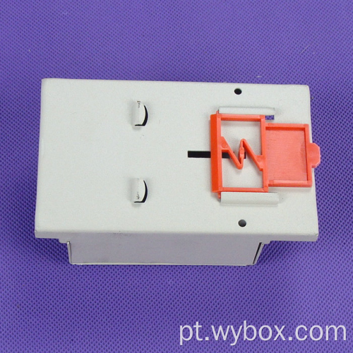 Caixa de controle de trilho DIN de plástico ABS Gabinete eletrônico personalizado OEM Gabinete de terminal de módulo elétrico de trilho din IP54 PIC019